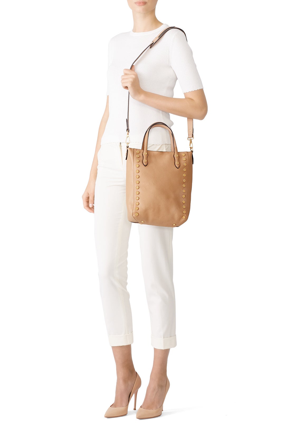 Wheat Daisy Tote by Annabel Ingall 1