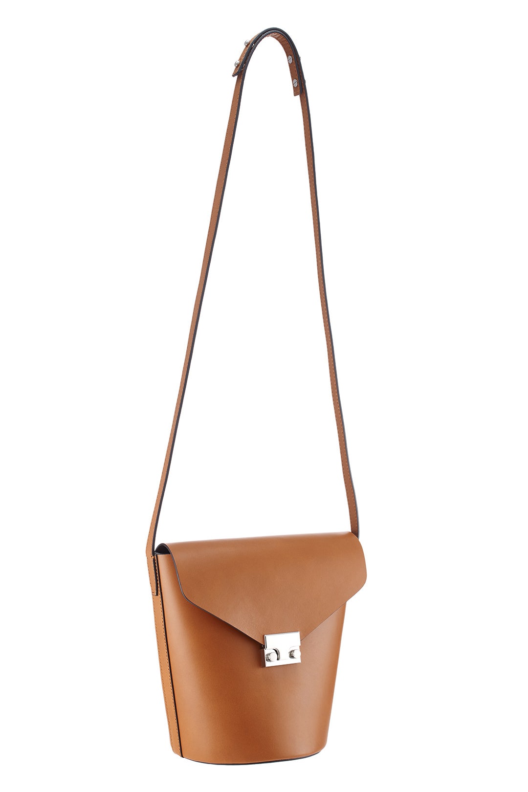 Brown Flat Bucket Bag by Loeffler Randall 1