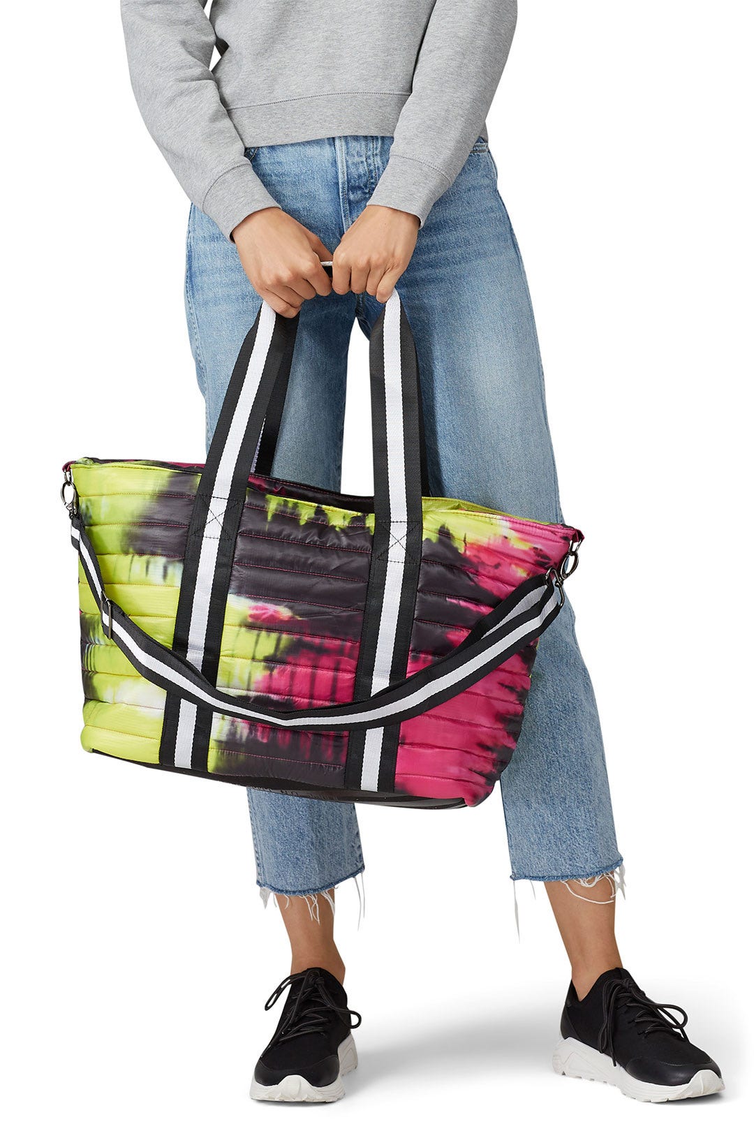 Neon Pink Tie Dye Wingman Bag by Think Royln 2
