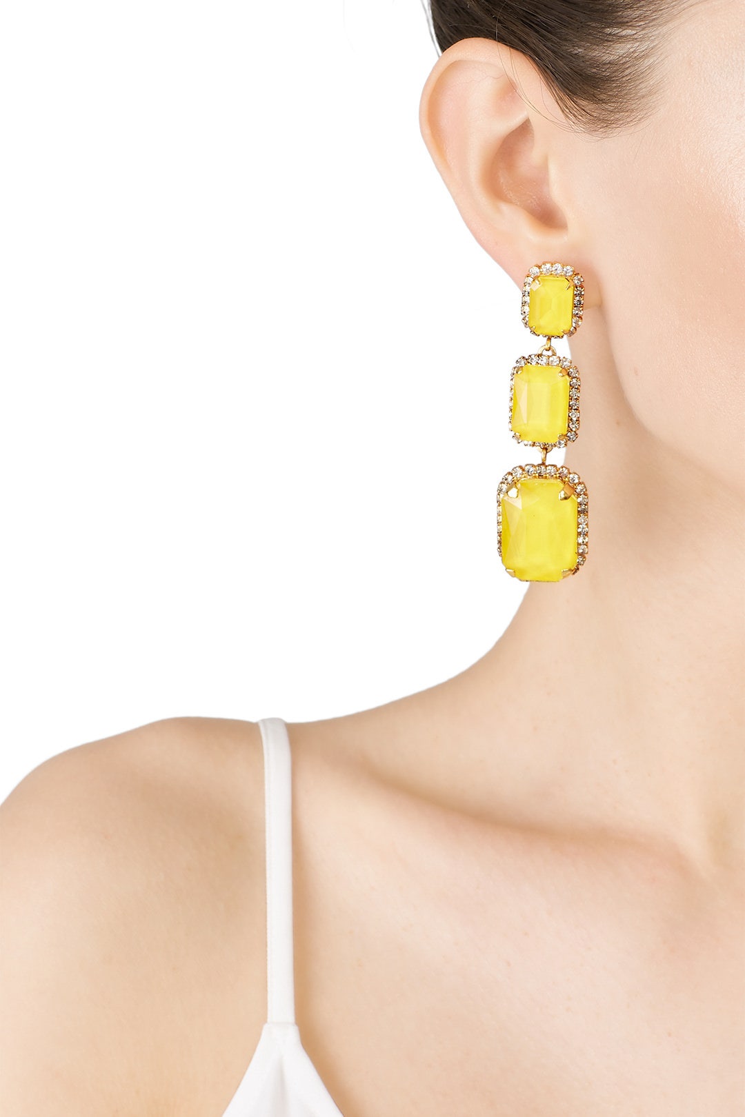 Yellow Powell Earrings by Elizabeth Cole 0