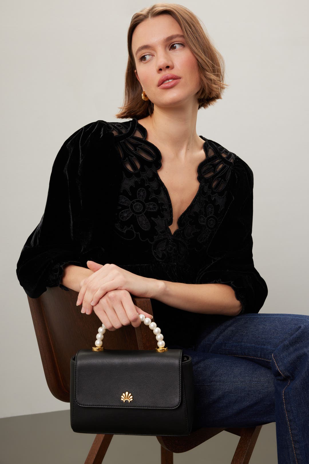 Tabitha Top Handle Bag by Lele Sadoughi | Rent the Runway