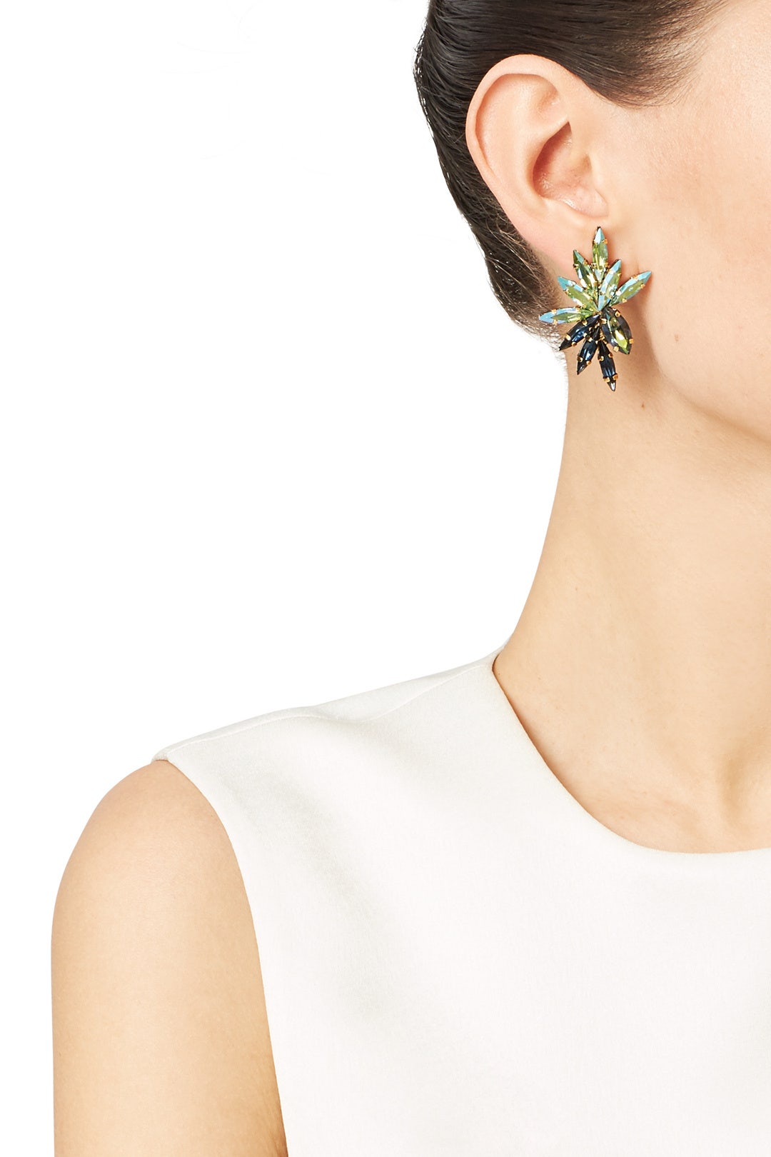 Blue Mohawk Earrings by Tova 2