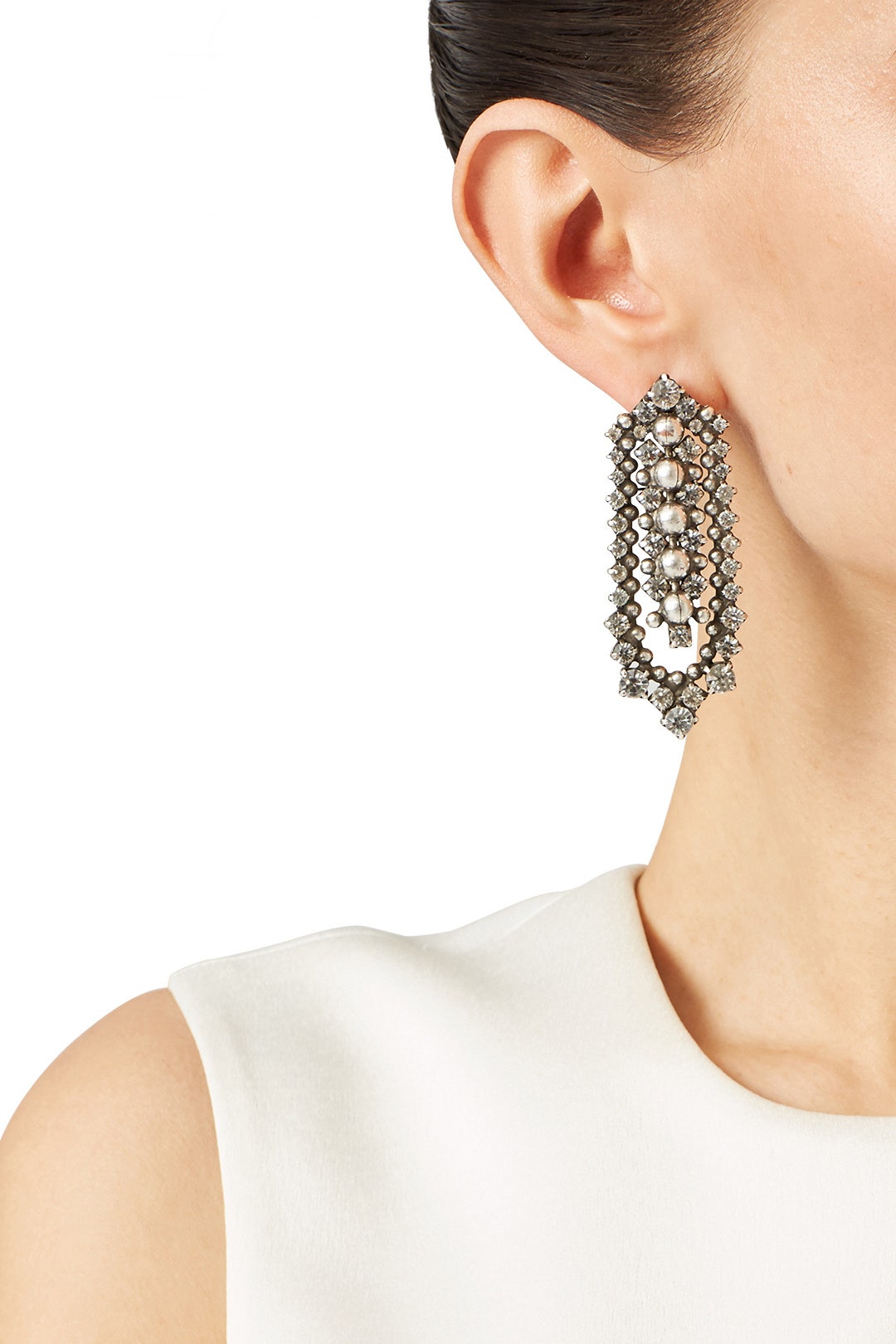 Silver Augustine Drop Earrings by Dannijo 2