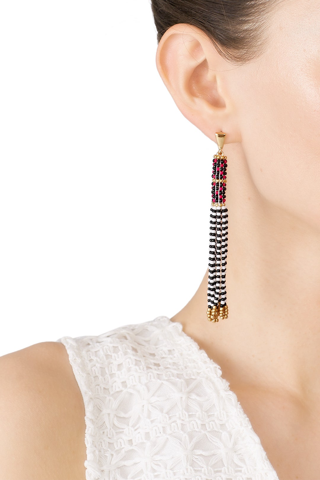 Seed Bead Tassel Earrings by Rebecca Minkoff Accessories 2