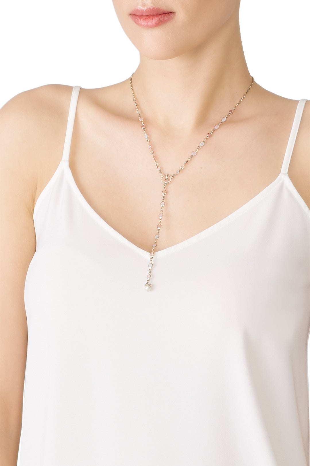 Gold Link Lariat by Marchesa Jewelry 0