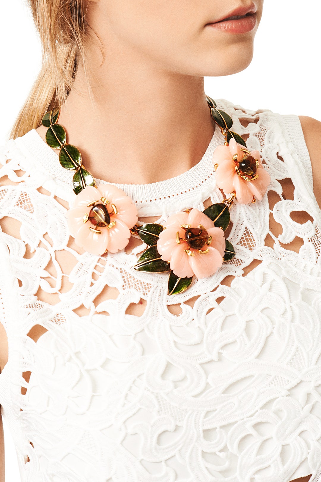 Peony Statement Necklace by Oscar de la Renta 0