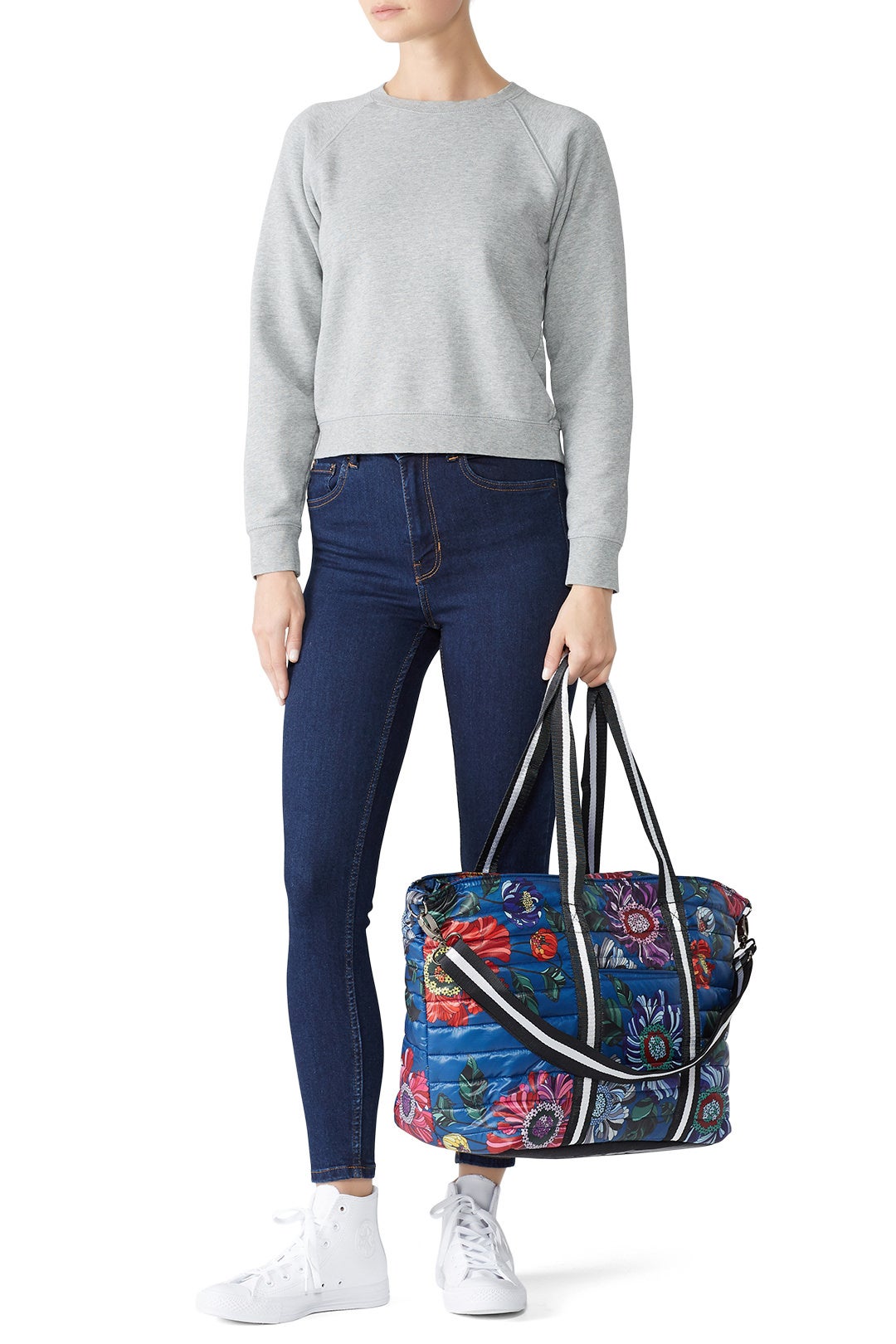 Blue Floral Wingman Bag by Think Royln 1