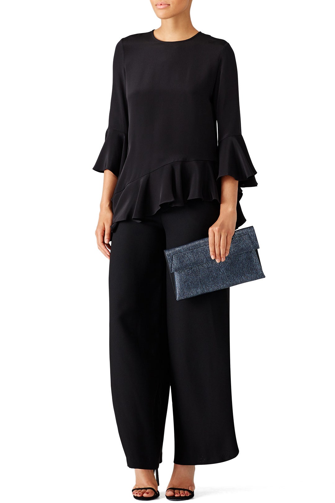 Indigo Karima Clutch by Christian Siriano Handbags 1