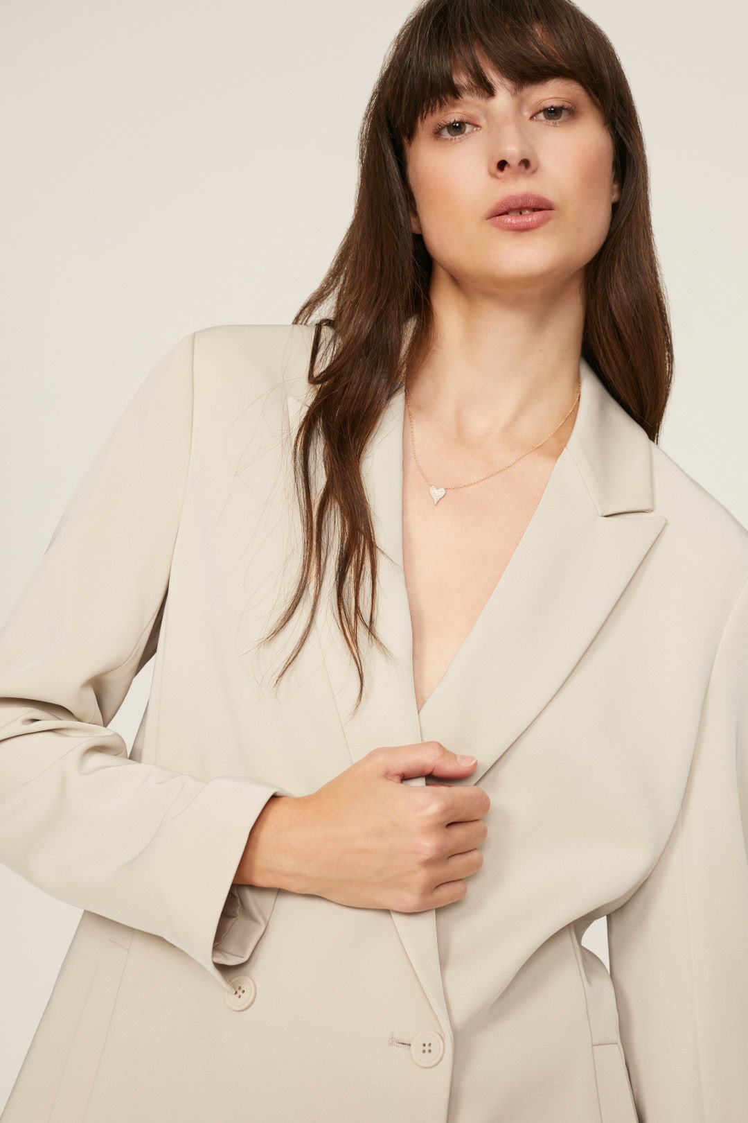 Small Pave Heart Necklace by Stephanie Gottlieb 0