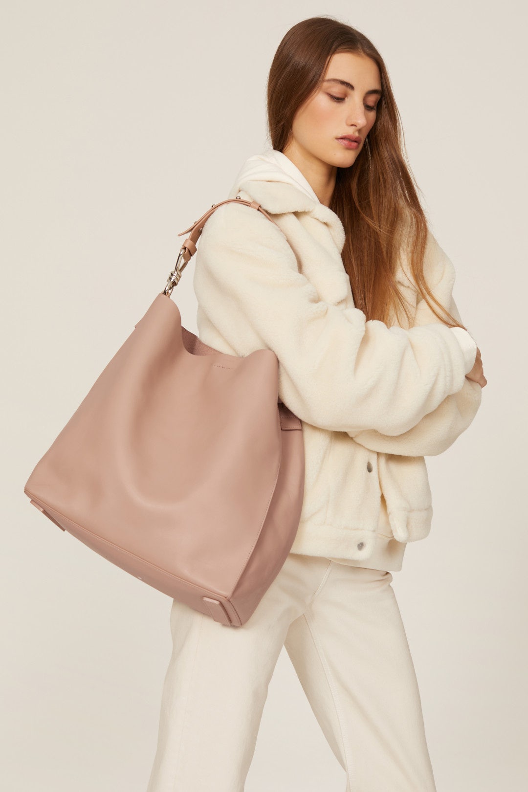 Nude Pink North South Tote by AllSaints 1