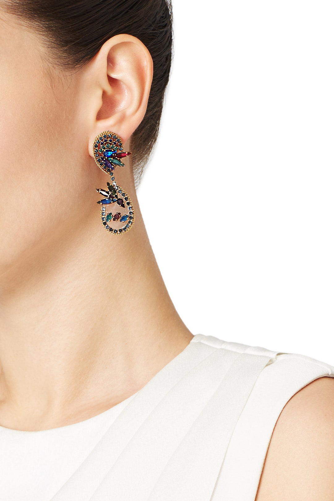 Hyperdrive Jewel Tone Earrings by Erickson Beamon 2