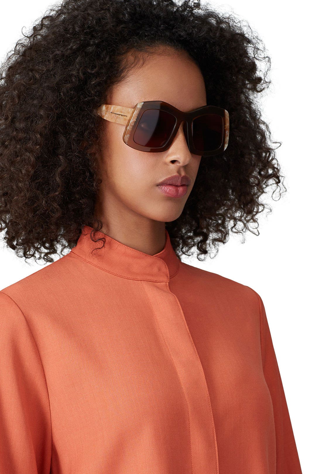 Tan Wyndham Sunglasses by Karen Walker 0
