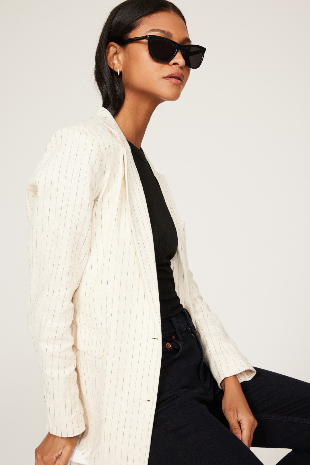 Black Sunglasses by Saint Laurent 0