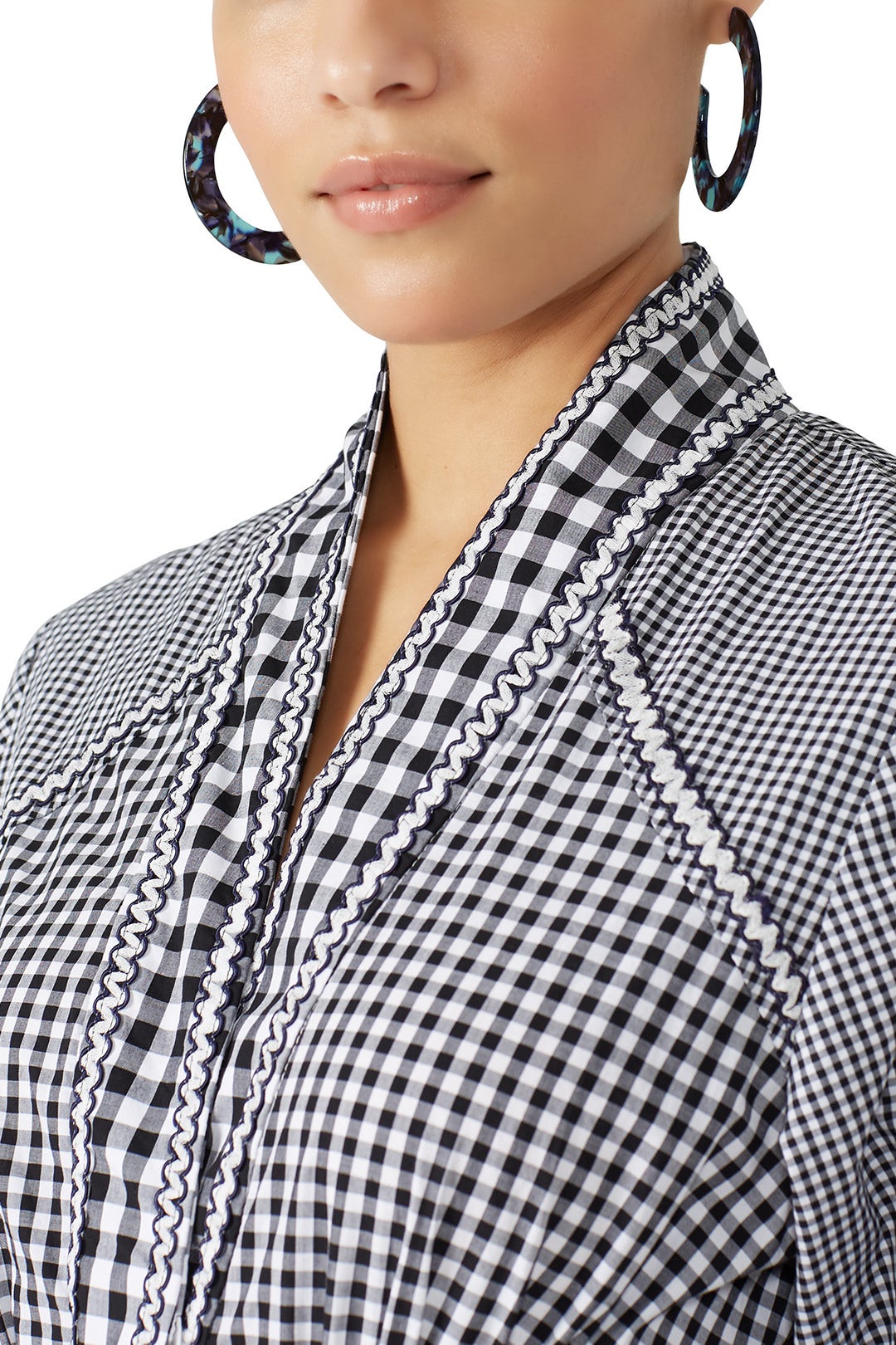 Blue Acetate Hoops by Slate & Willow Accessories 0