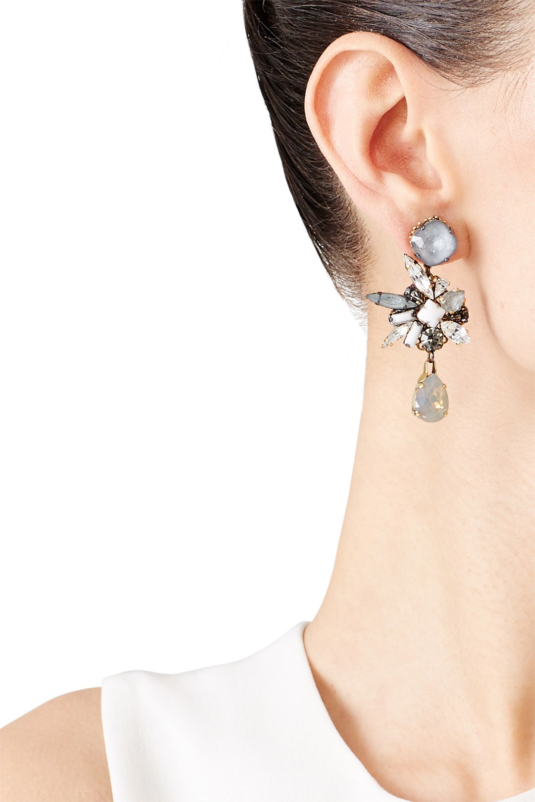 Crystal Metallic Burst Earrings by Erickson Beamon 0