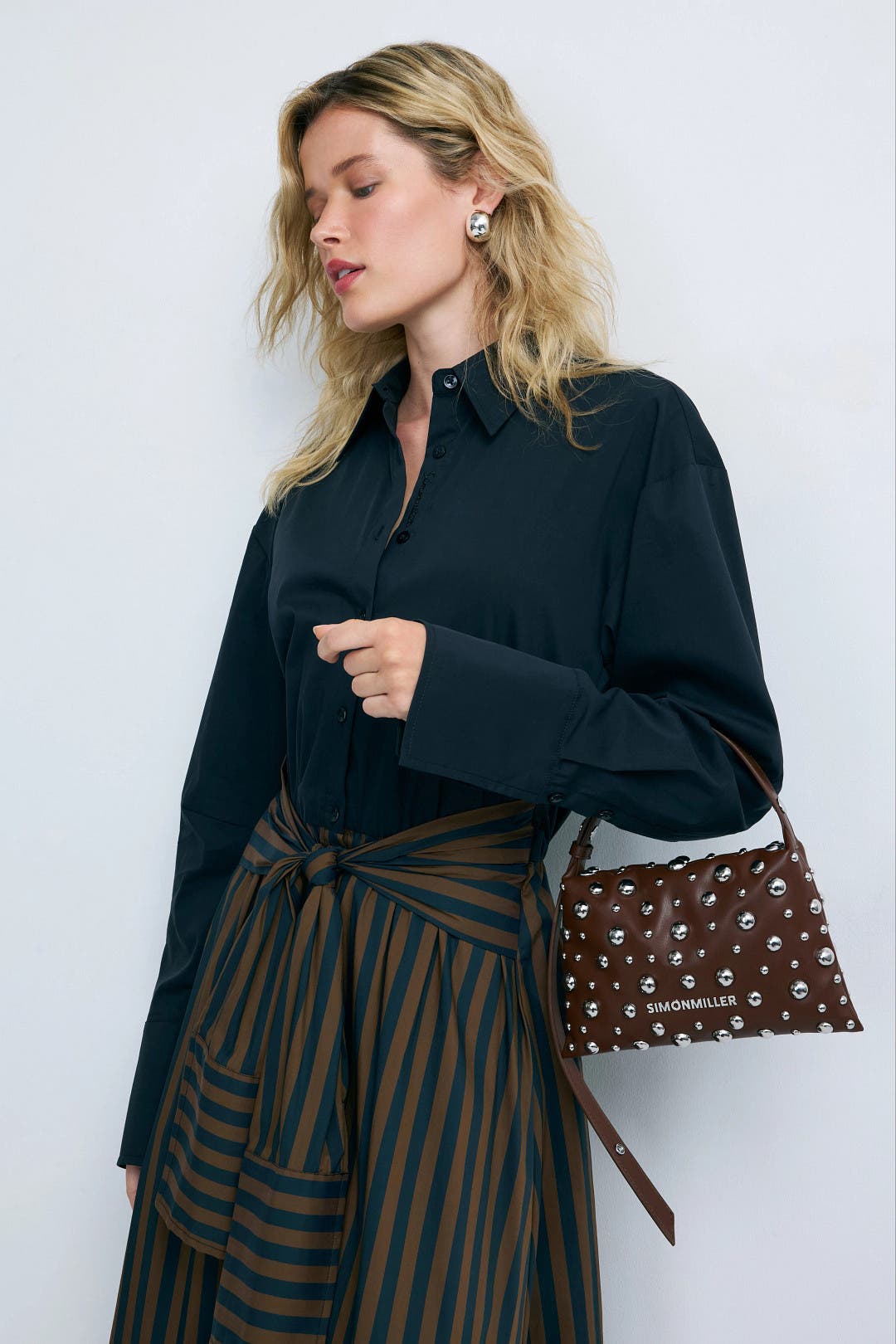 Studded Mini Puffin by SIMONMILLER Accessories | Rent the Runway