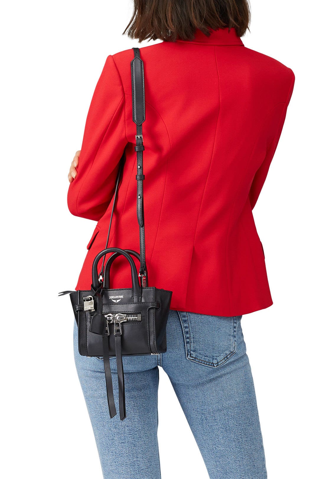 Noir Candide Nano Zip Satchel by Zadig & Voltaire Handbags 1