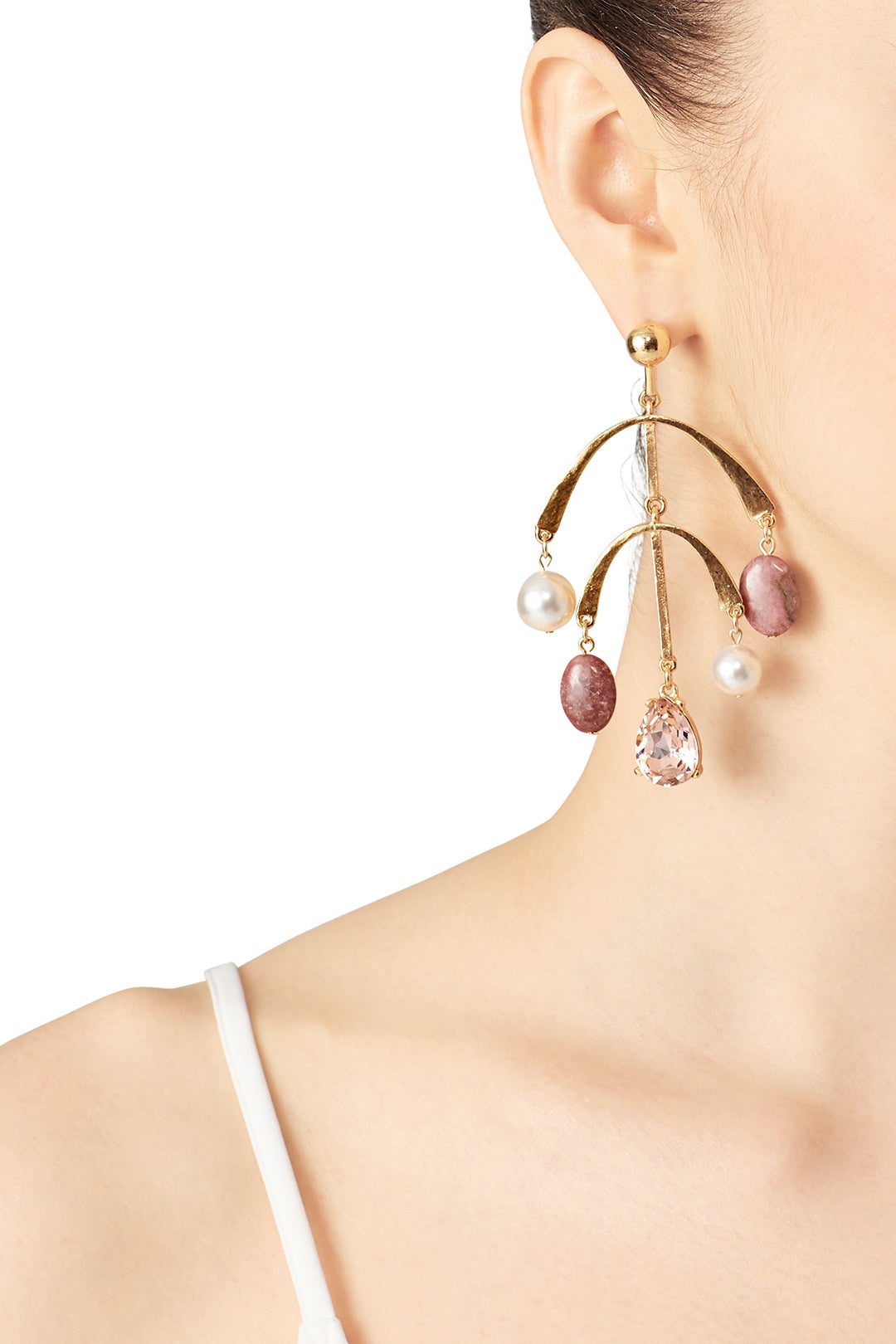 Rose Mobile Drop Earrings by Oscar de la Renta 0