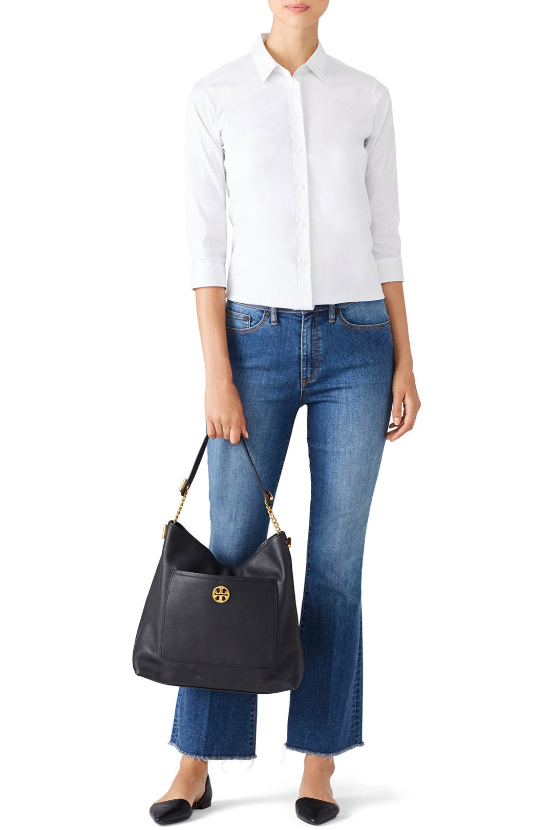 Black Chelsea Chain Hobo by Tory Burch Accessories 1