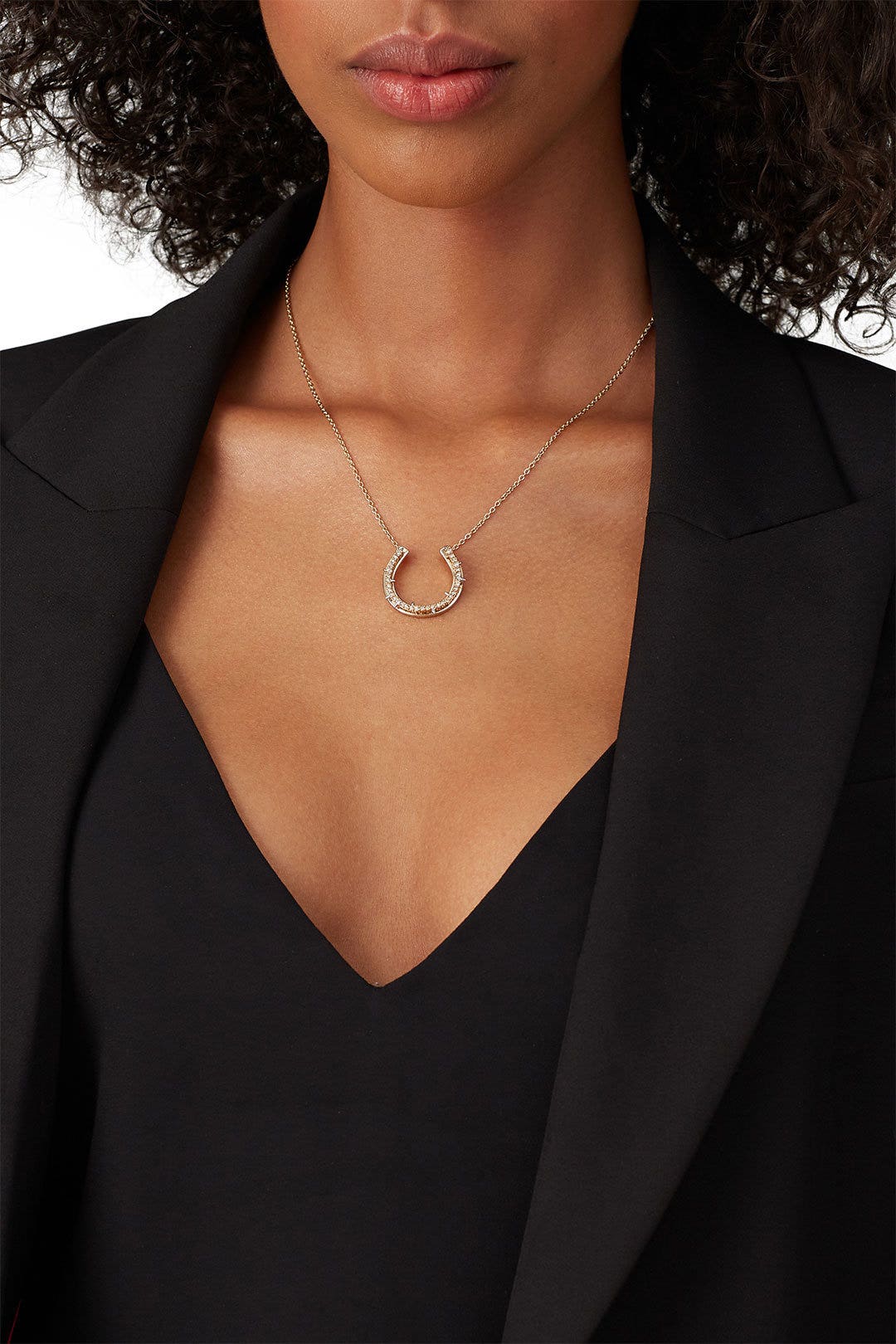 Crystal Row Horseshoe Pendant by Alexis Bittar 0