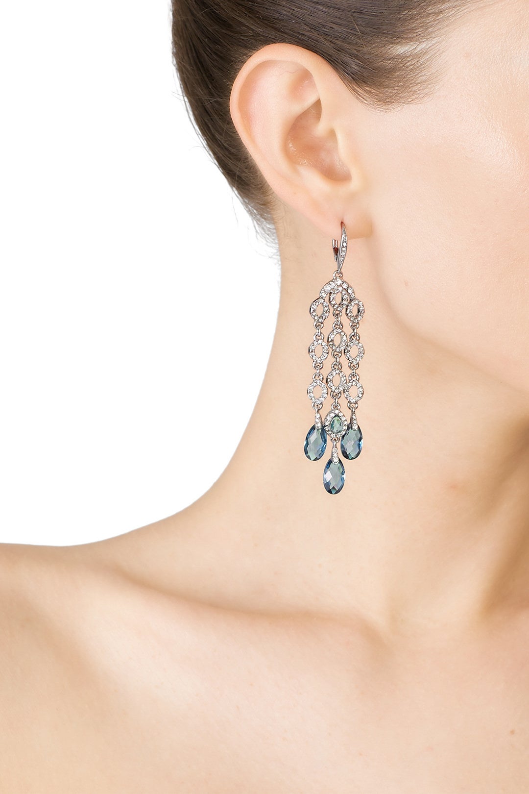 Blue Skies Chandelier Earrings by Jenny Packham 2