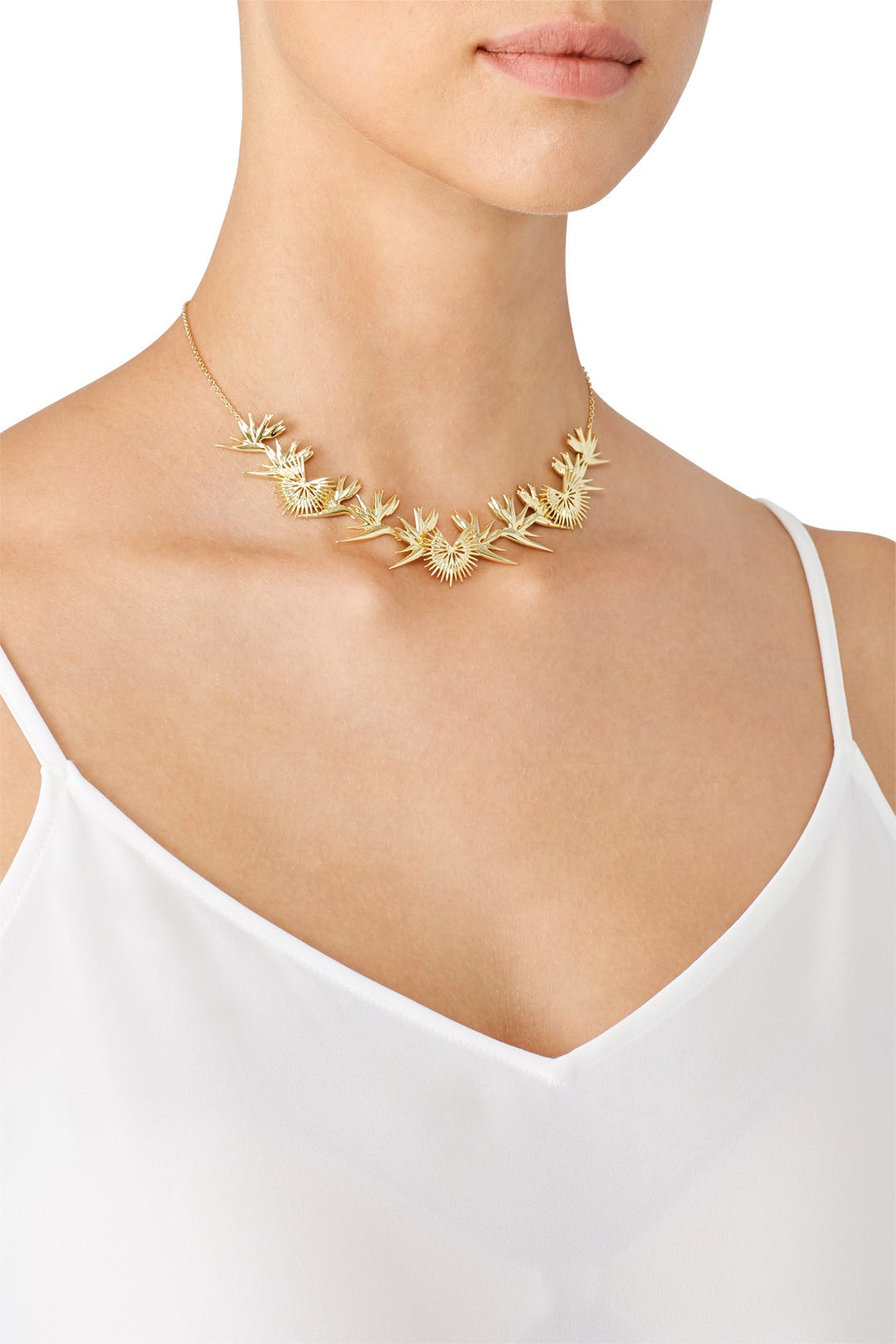 Gold Spike Necklace by Noir Jewelry 0