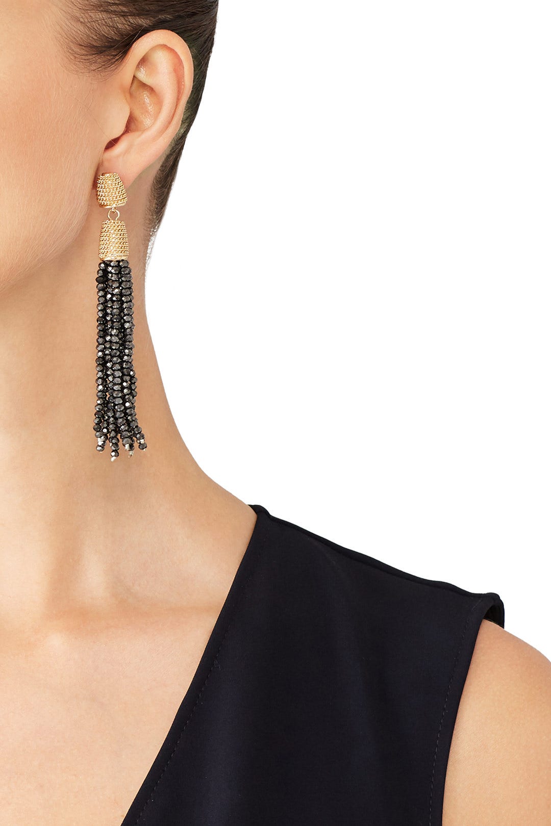  Two Tone Tassel Earrings by Slate & Willow Accessories 0