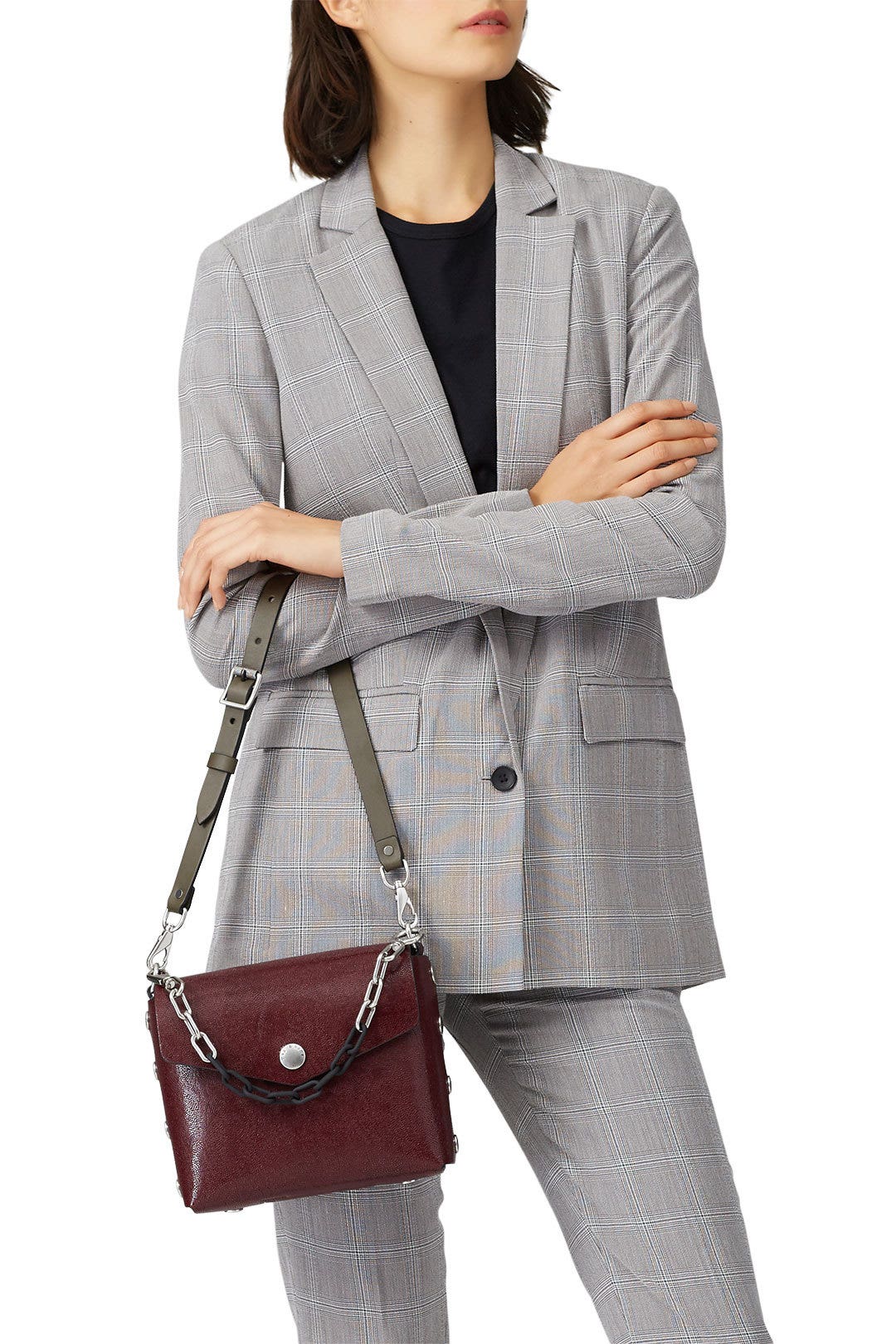 Merlot Atlas Shoulder Bag by rag & bone Accessories 1