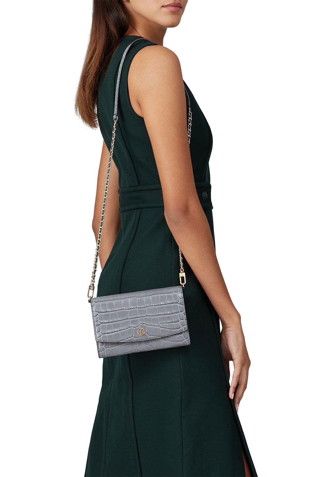 Zinc Robinson Chain Wallet by Tory Burch Accessories 1