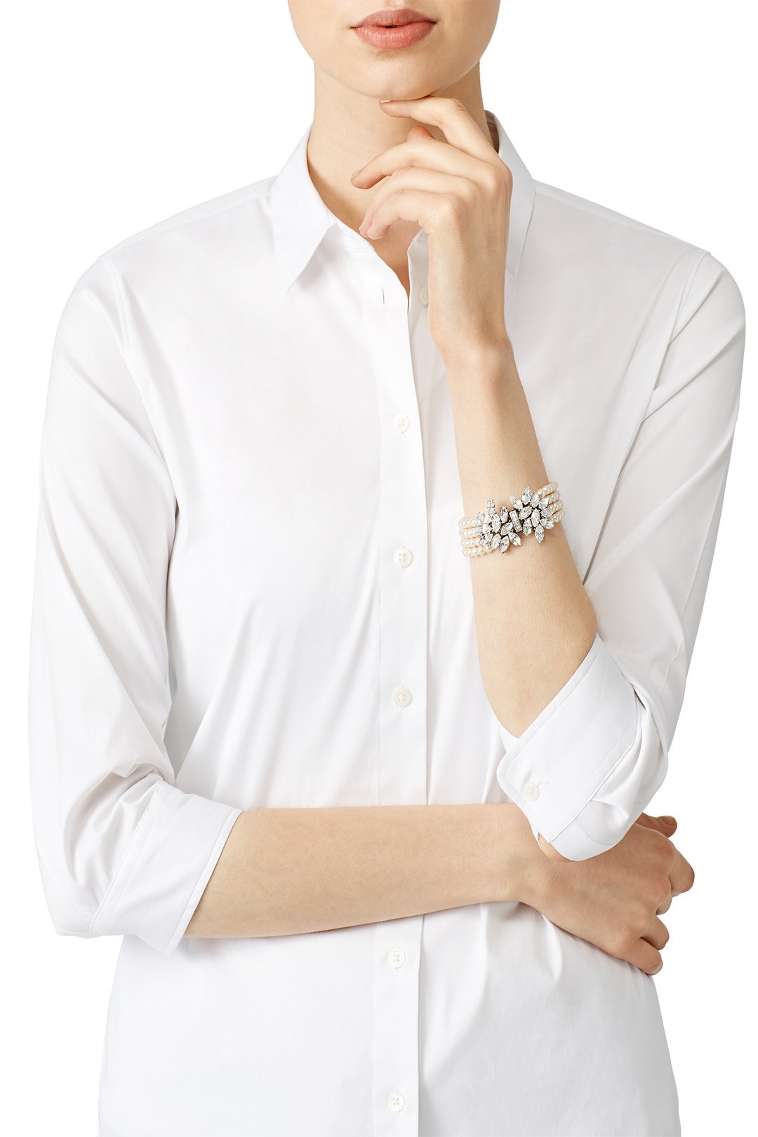Crystal Bouquet Pearl Bracelet by Ben-Amun 2