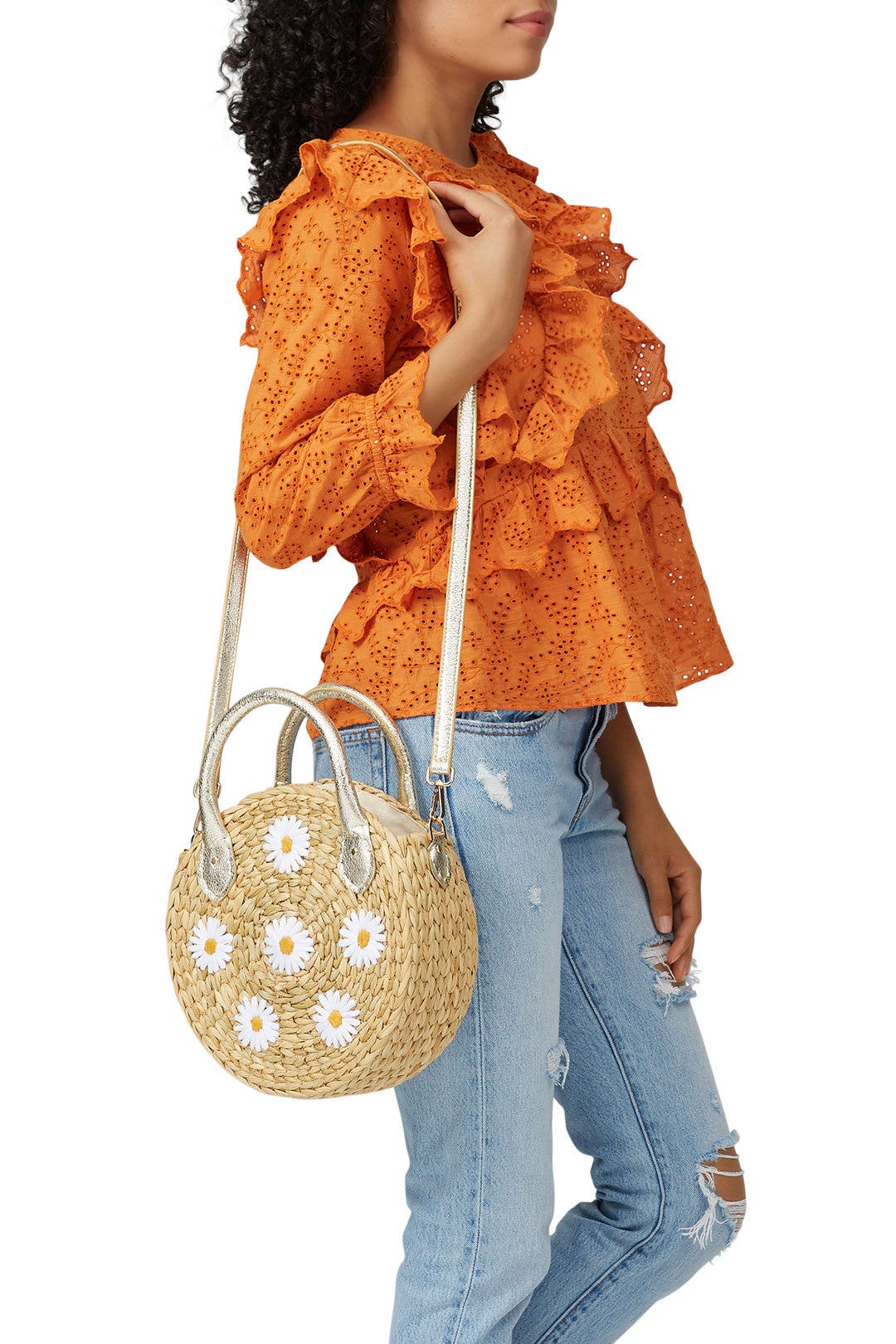 Daisy Embroidery Maxine Bag by Poolside 1