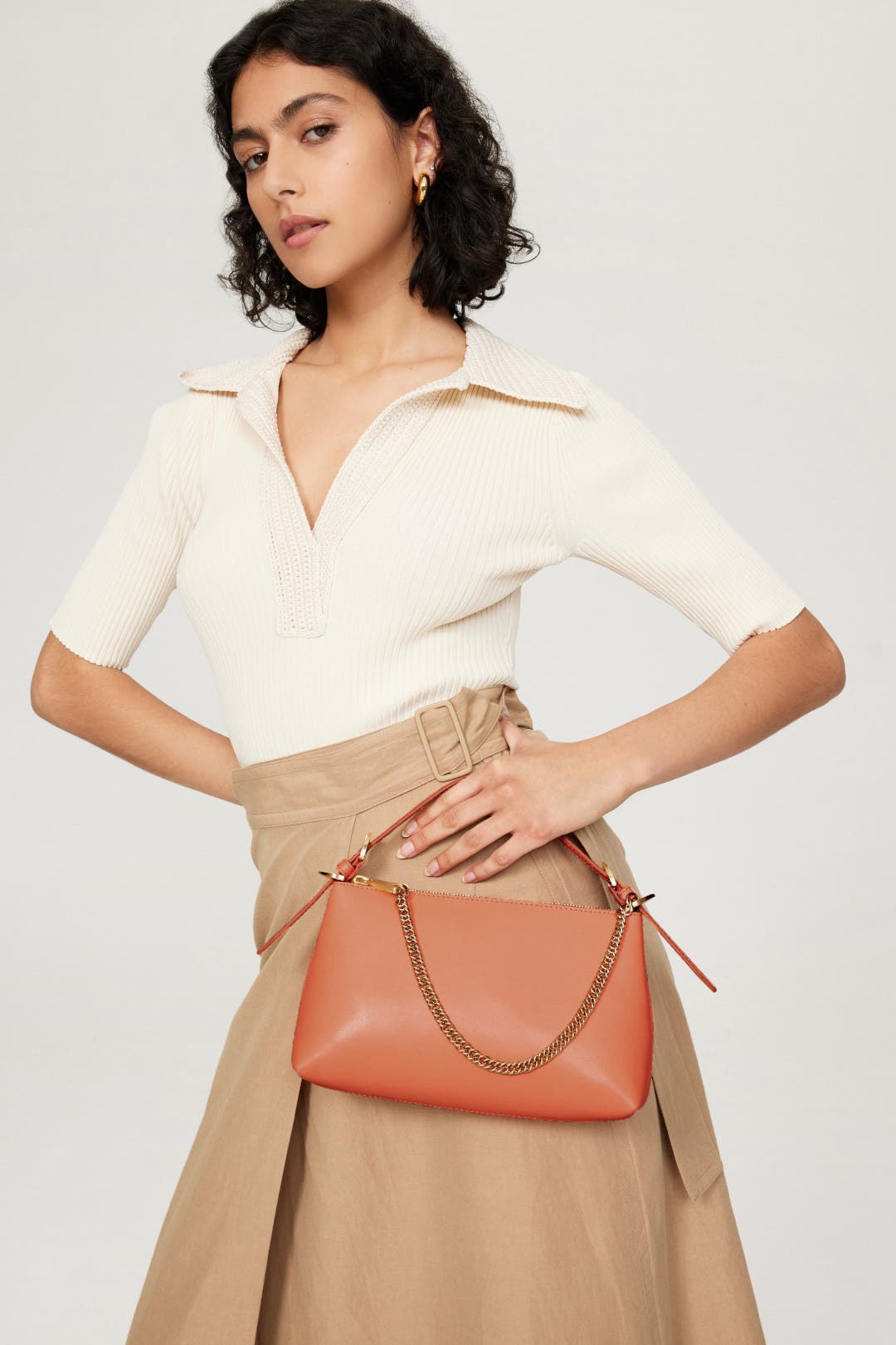Papaya Posen Zip Top Crossbody Bag by ZAC Zac Posen Handbags