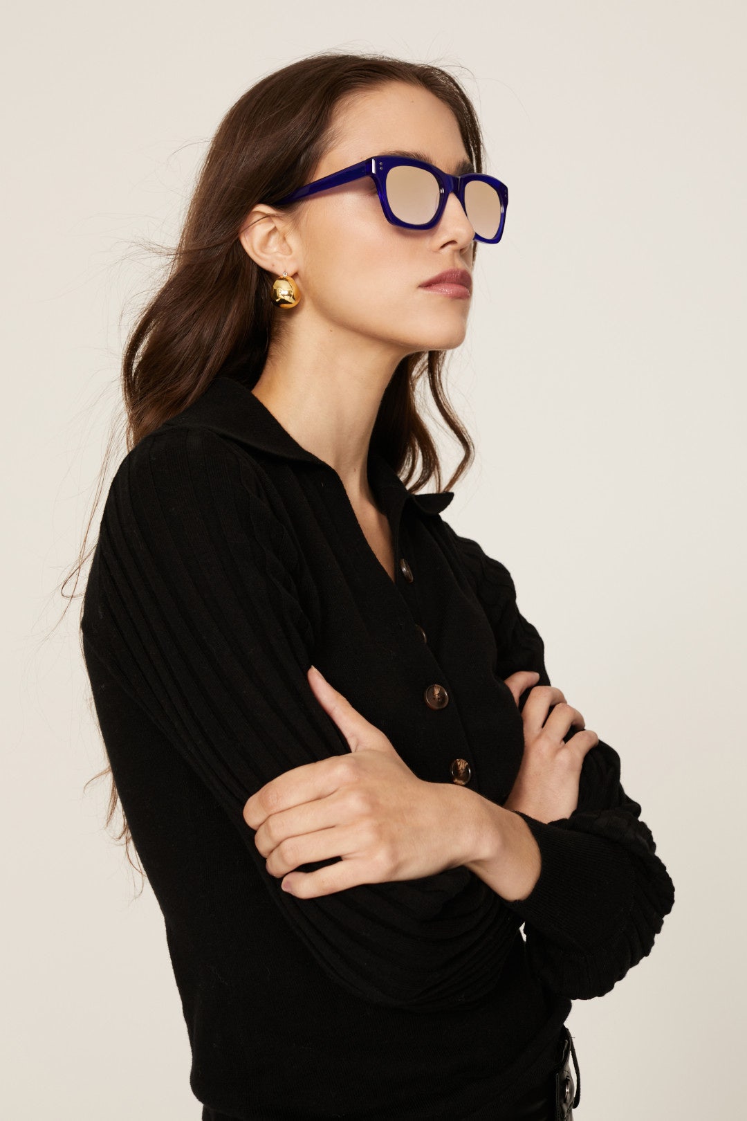 Blue Fortitude Sunglasses by Le Specs 2