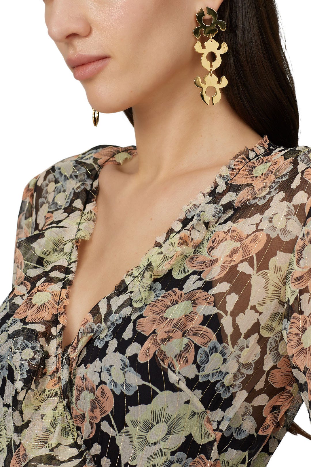 Iris Bouquet Shadow Earrings by Lele Sadoughi 0