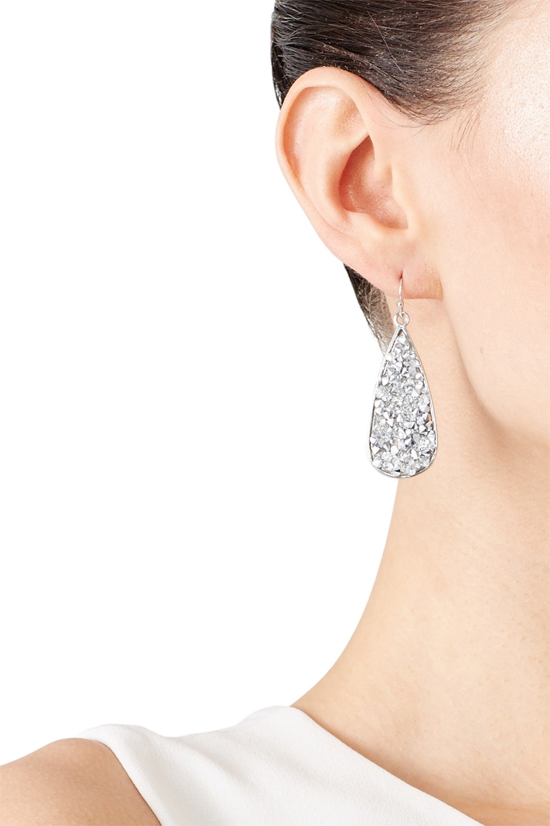 Crystal Shards Drop Earrings by Slate & Willow Accessories 0