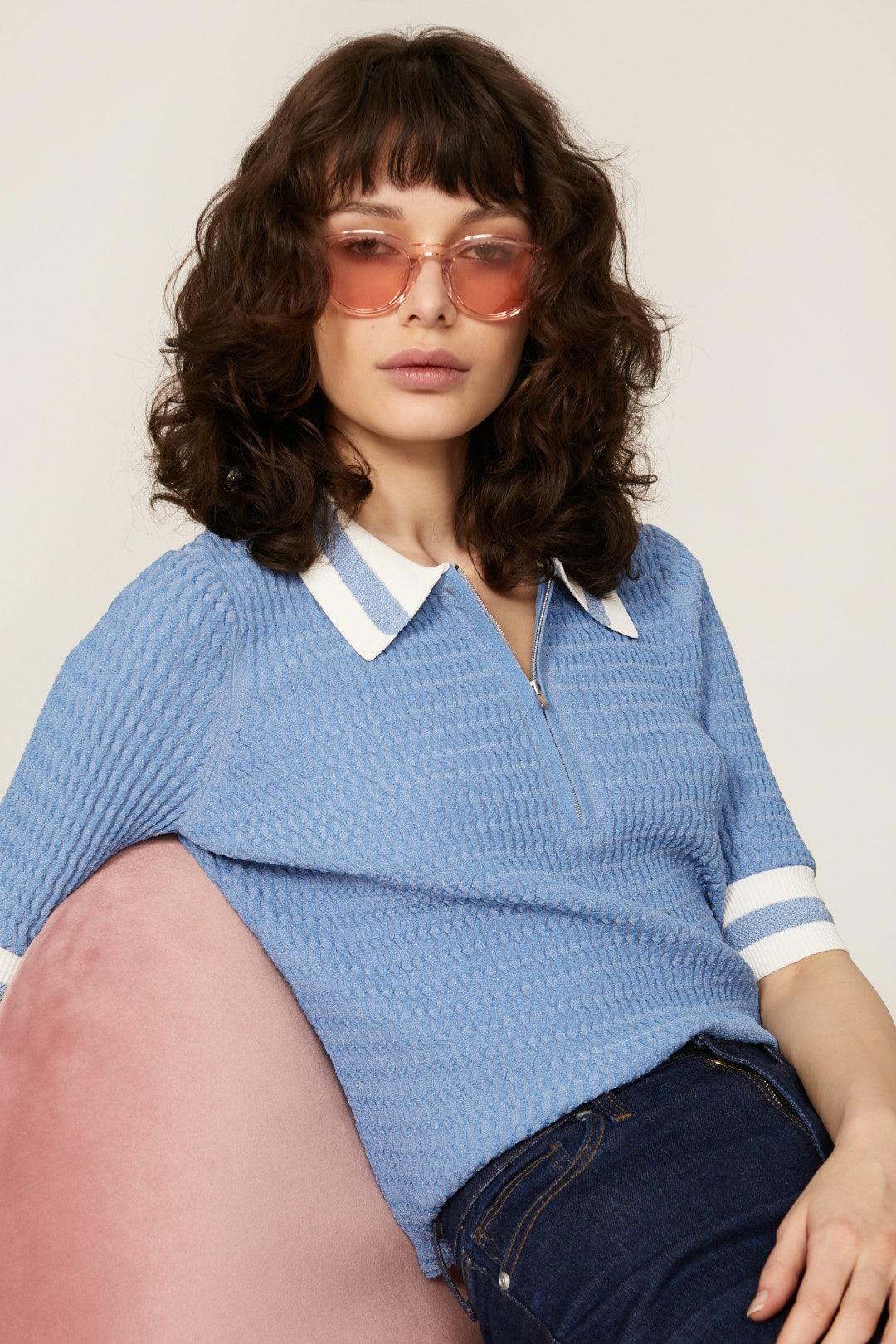 Pink Round Sunglasses by CHIMI Eyewear 0