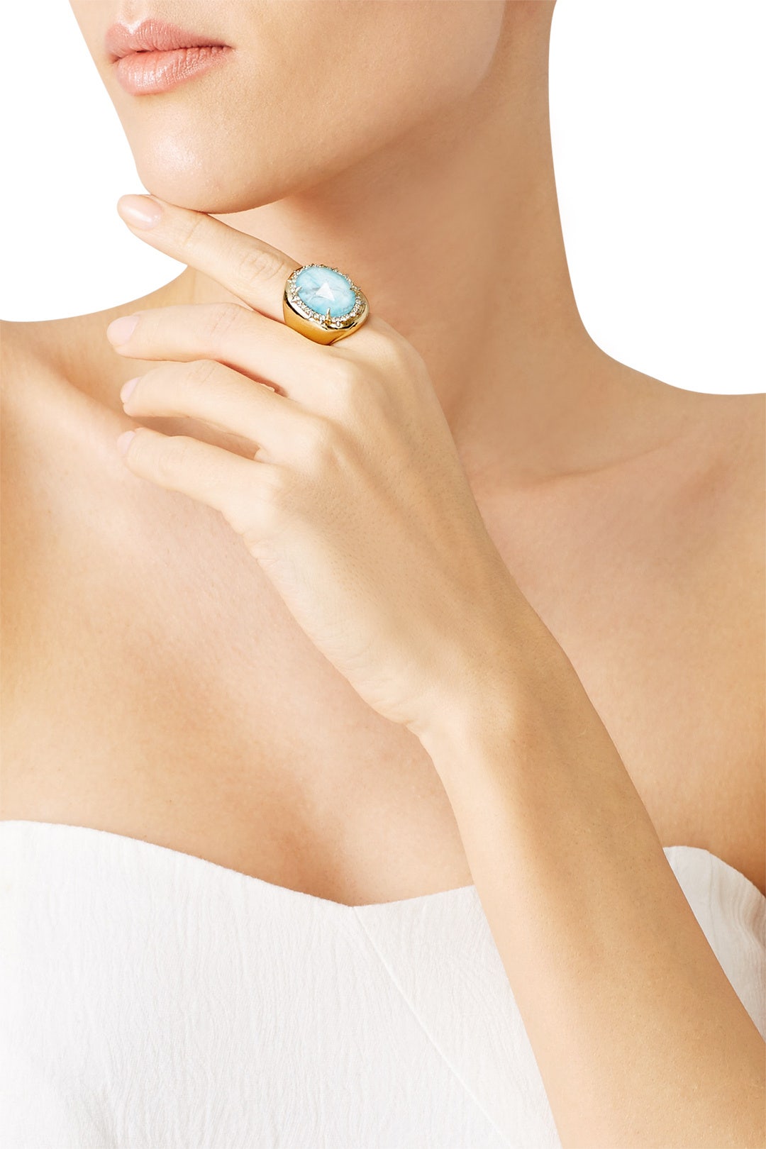 Blue Crystal Accent Ring by Alexis Bittar 1