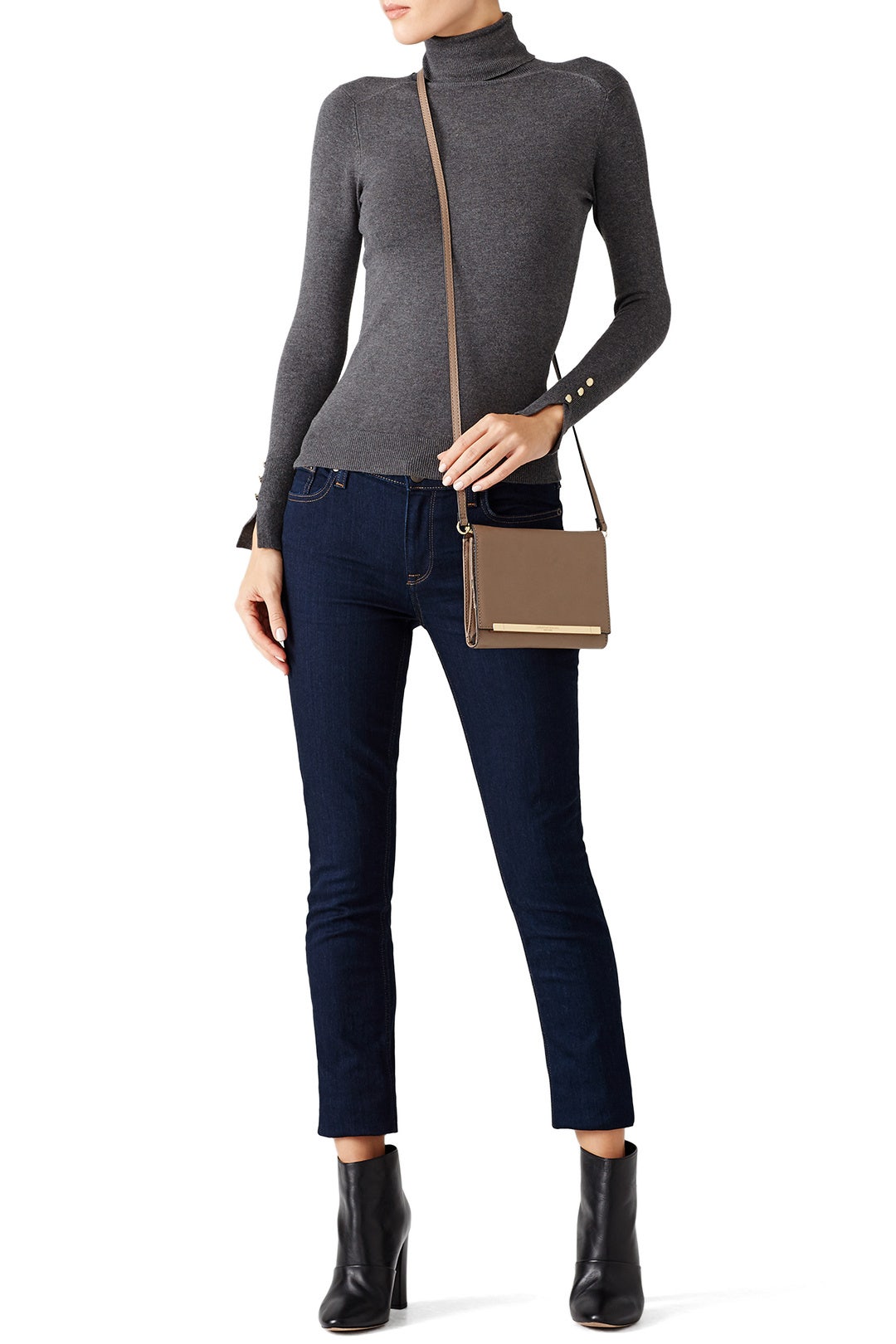 Mink Inez Crossbody by Christian Siriano Handbags 1