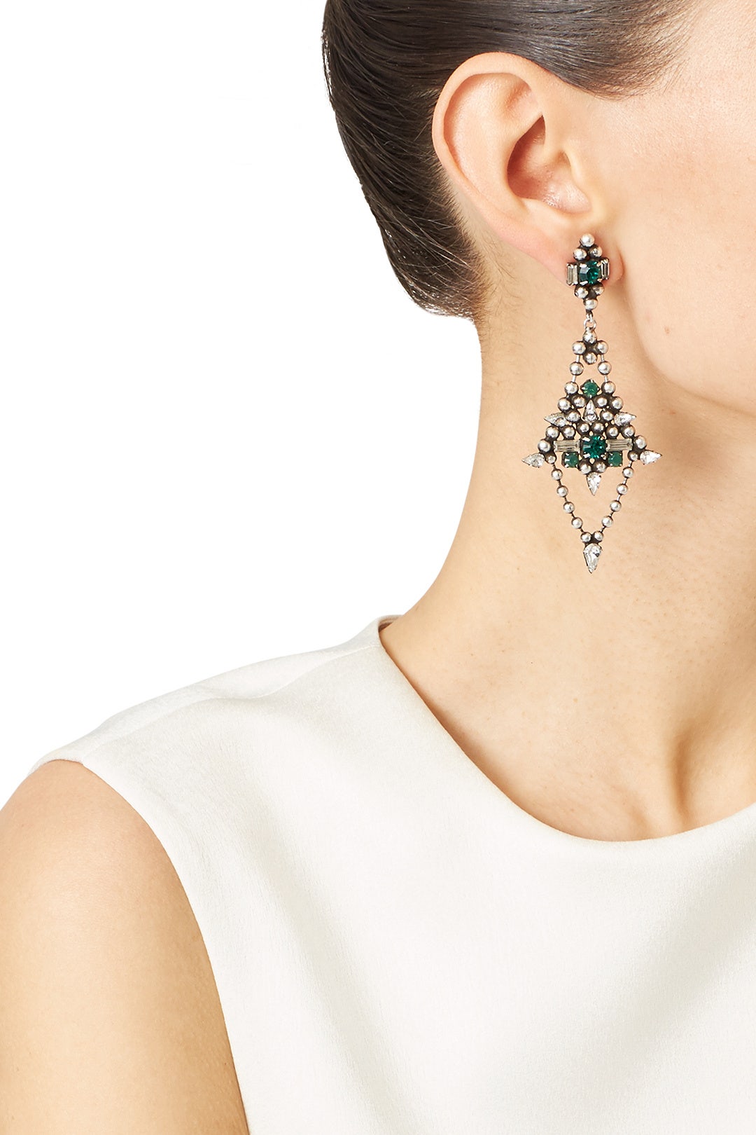 Emerald Lazarus Earrings by Dannijo 0