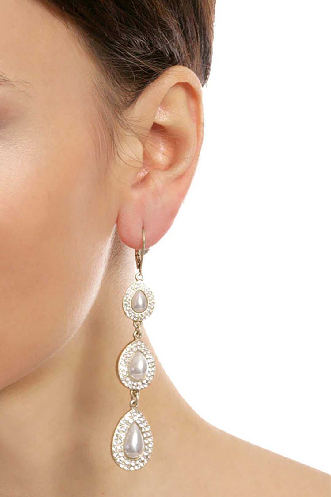 Crystal Pearl Earrings by Slate & Willow Accessories 0