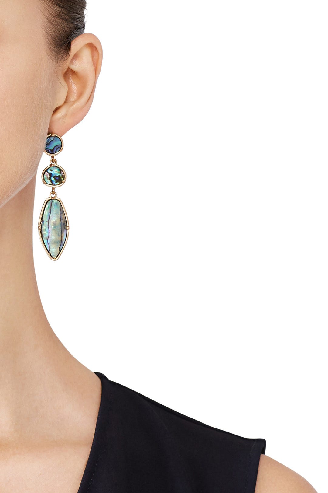 Abalone Drop Earrings by Slate & Willow Accessories 0
