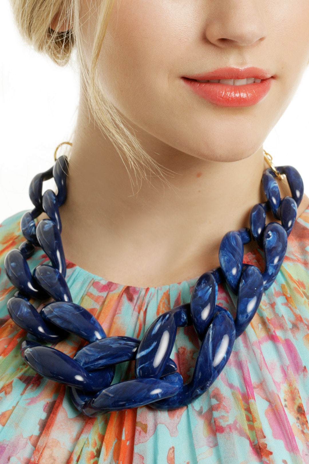 Marbled Cobalt Necklace by Kenneth Jay Lane 0