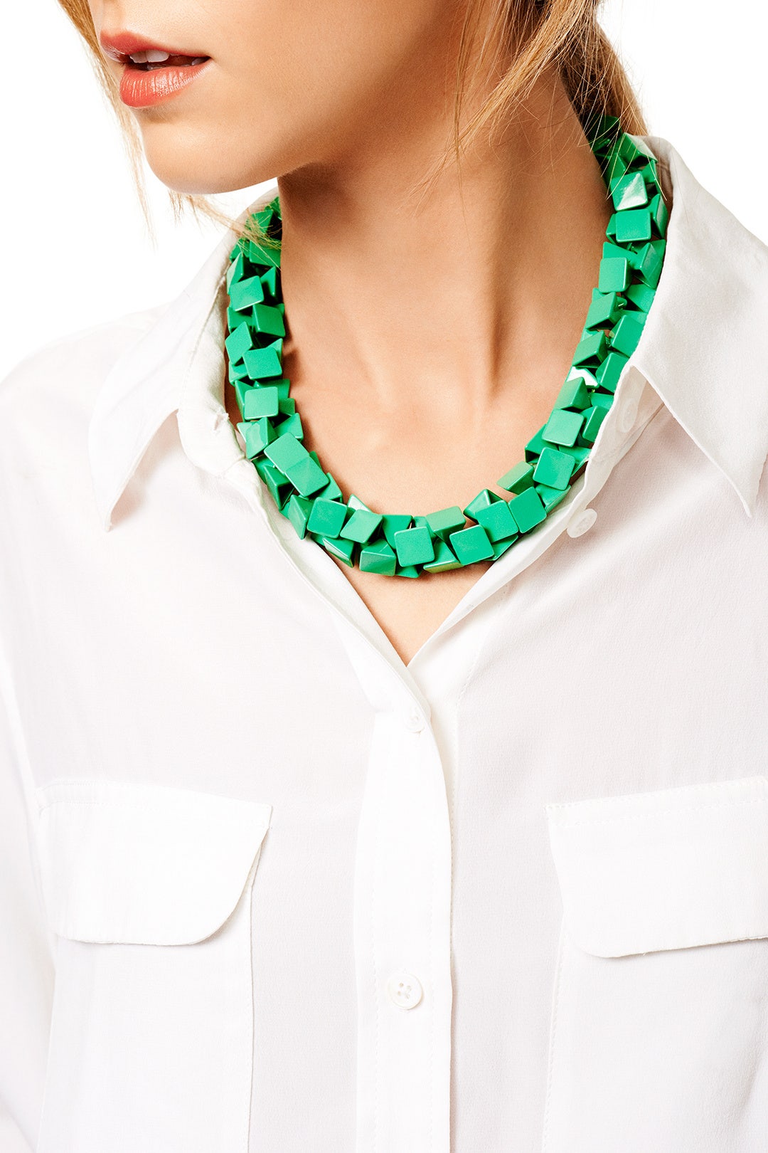 Green Rubix Necklace by Slate & Willow Accessories 0
