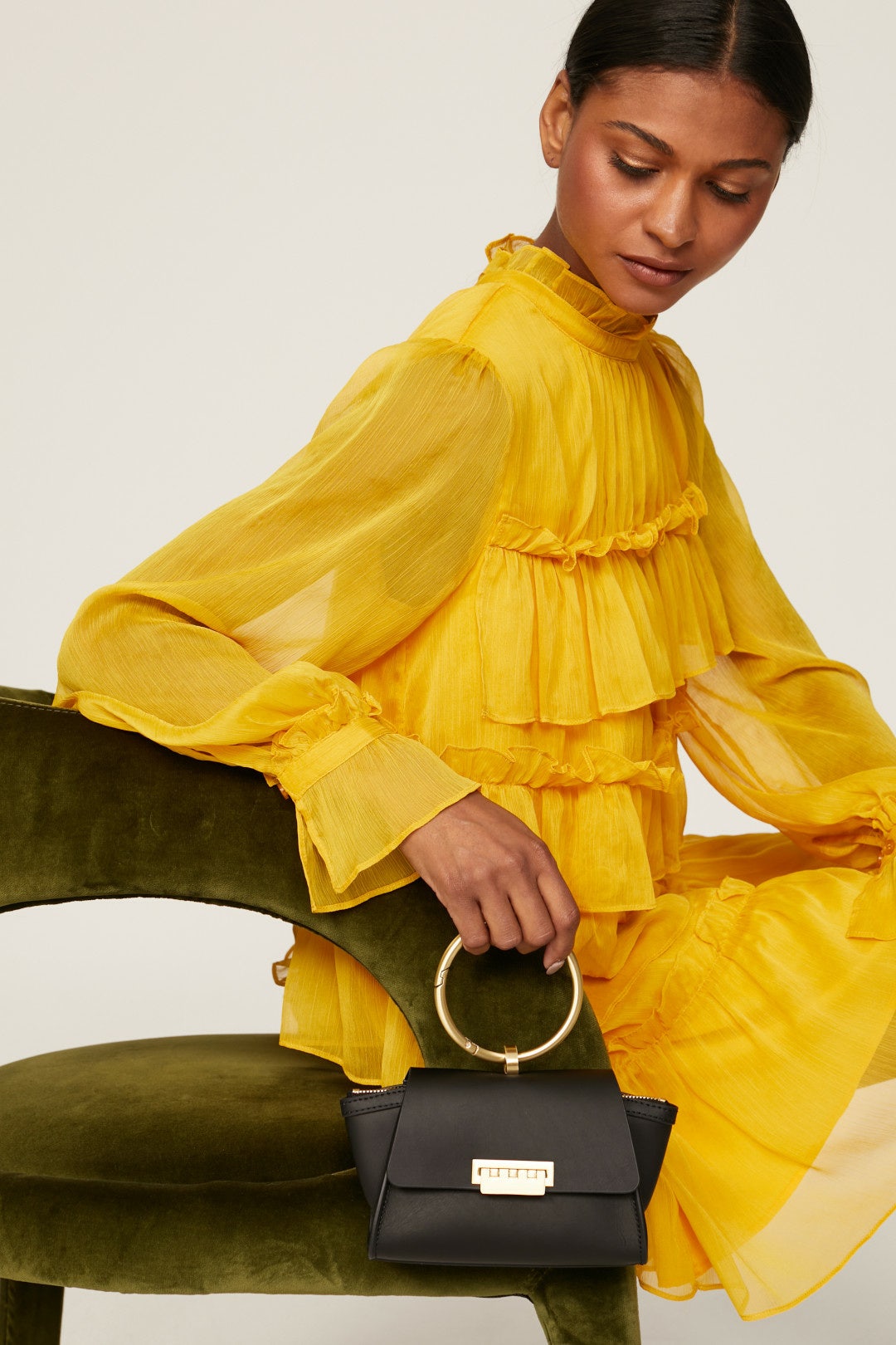 Black Eartha Wristlet Crossbody Bag by ZAC Zac Posen Handbags 1