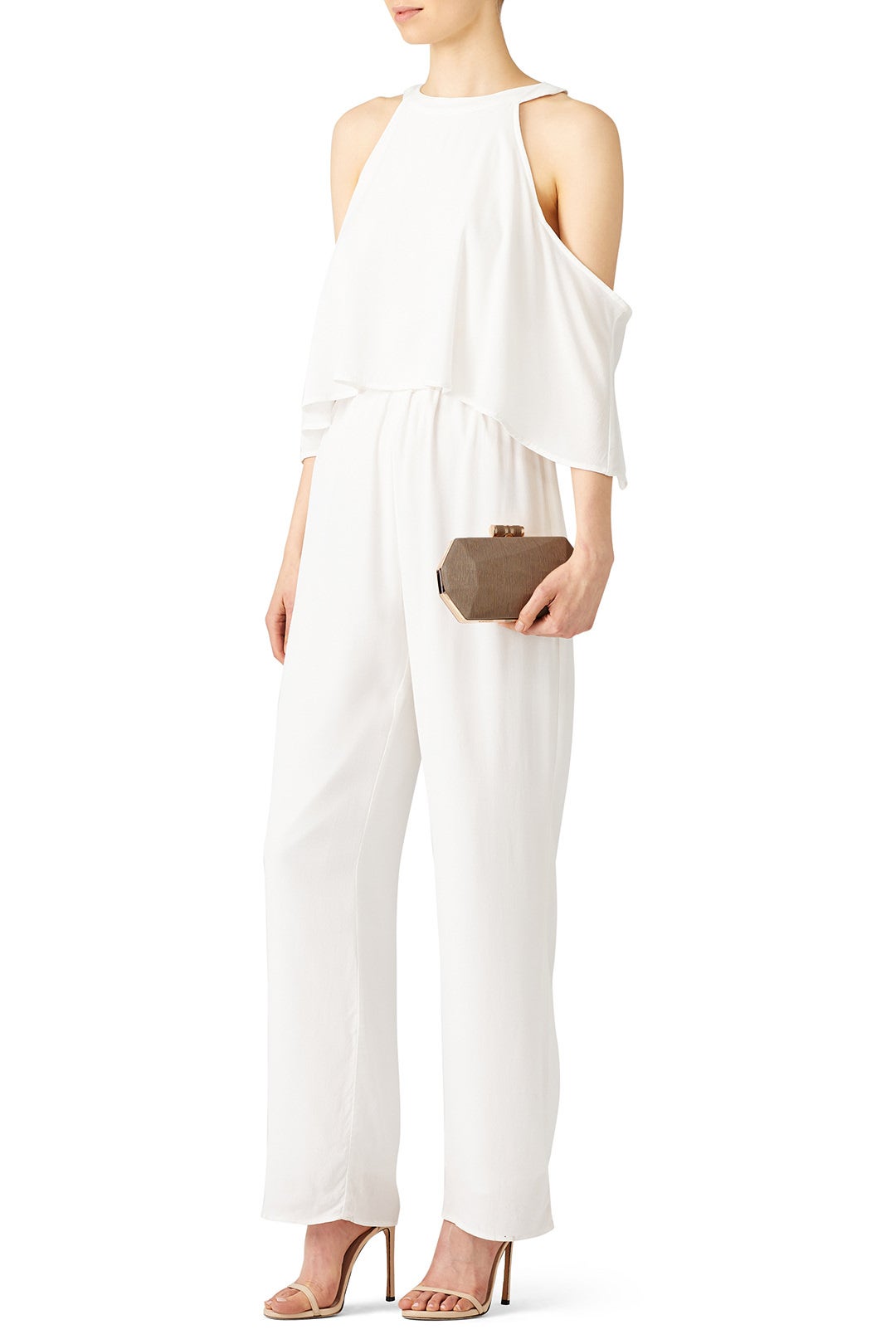 Taupe Rowan Minaudiere by Sondra Roberts 1