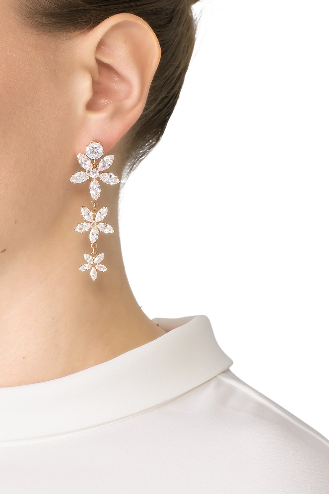 Drops Of Floral Earrings by Slate & Willow Accessories 2