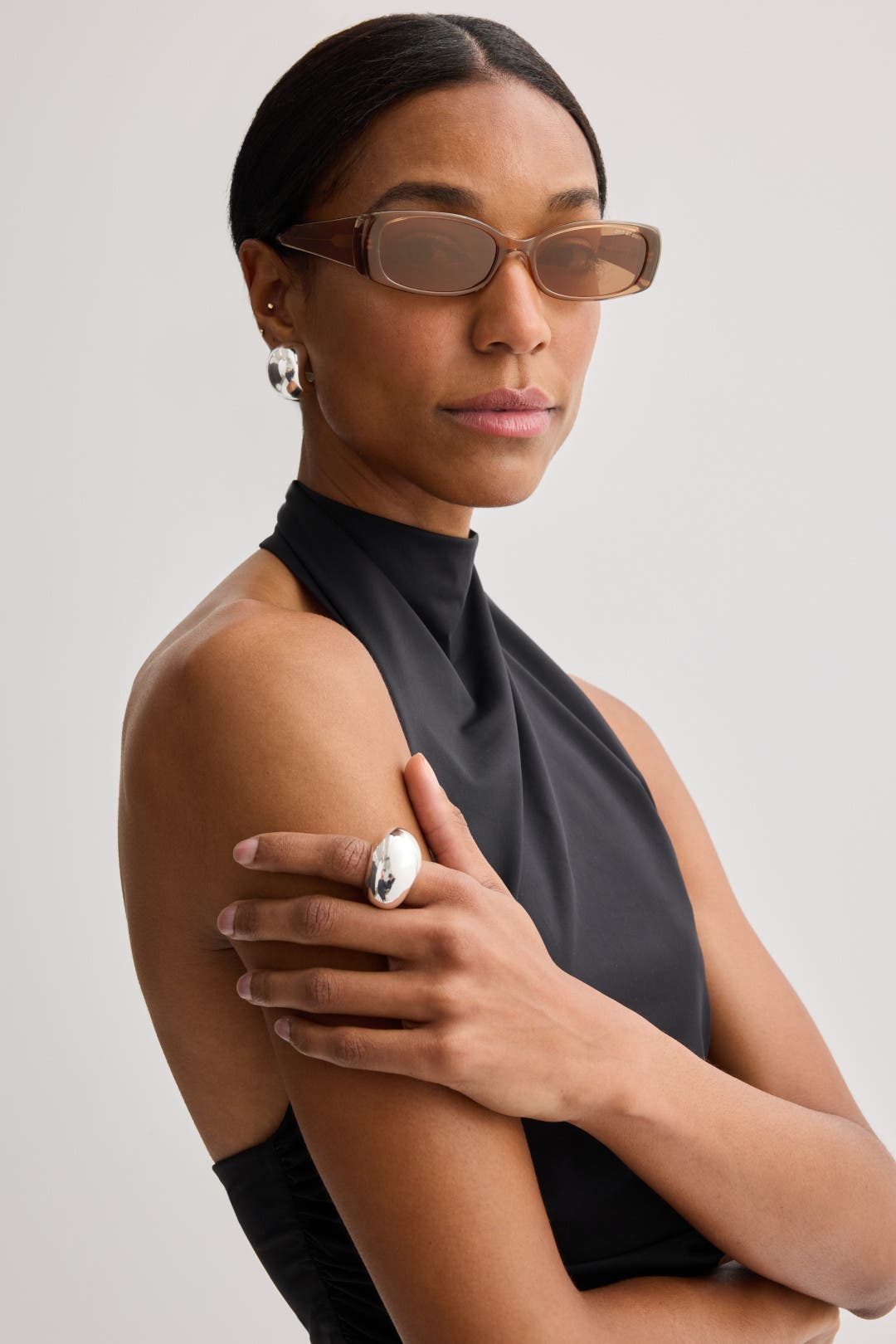 Billy Transparent Brown Sunglasses by DMY Studios | Rent the