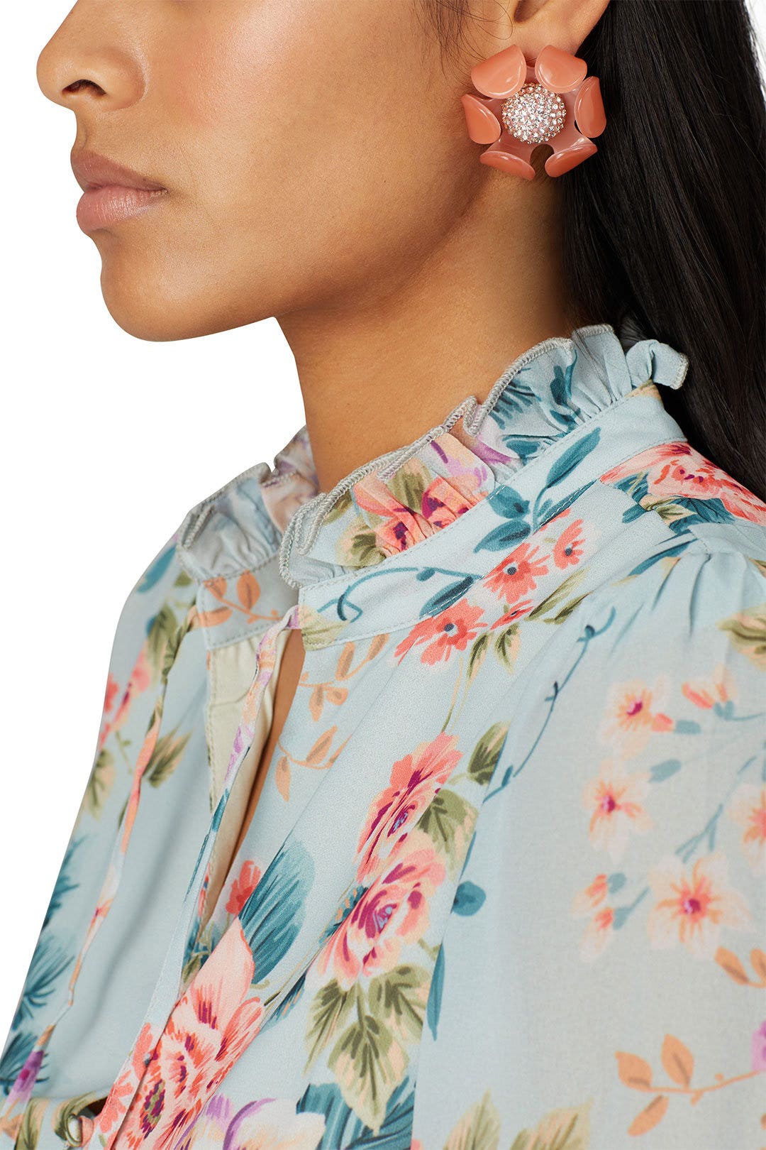 Crystal Buttercup Button Earrings by Lele Sadoughi 0