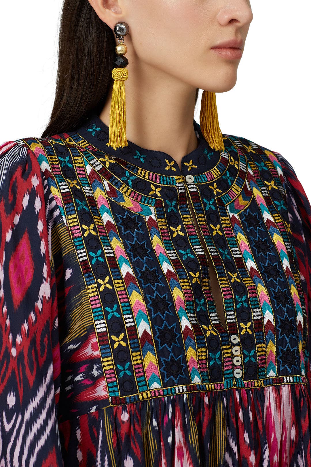 Cord Tassel Earrings by Oscar de la Renta 0