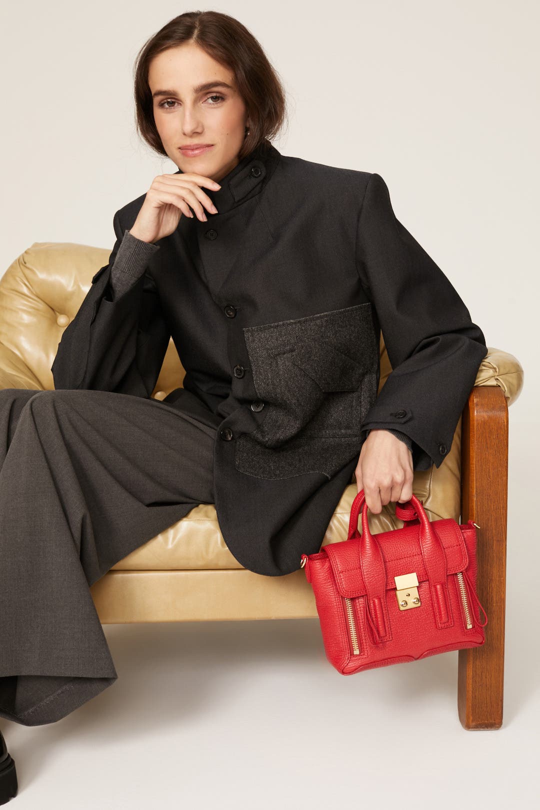 3.1 phillip lim フィリップリム pashli mini 赤 Red Pashli Mini Satchel by 3.1 Phillip Lim Accessories | Rent the
